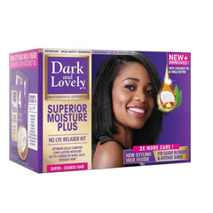 Dark & Lovely Superior Moisture Plus No Lye Relaxer Kit Super