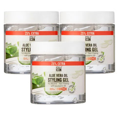 Style Icon Aloe Vera Oil Styling Gel 3x 525ml