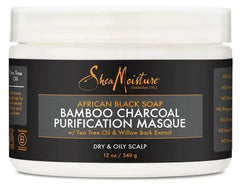 Shea Moisture African Black Soap Bamboo Charcoal Purification Masque 340g