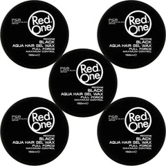 RedOne 5x Black Aqua Hair Gel Wax 150ml