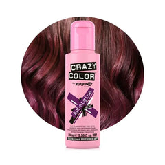 Crazy Color Semi-Permanent Hair Color 50 Aubergine 100ml