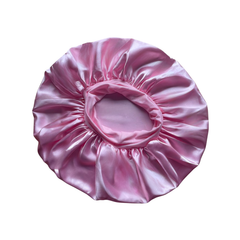 Jolie - Silk Bonnet Large Sleep Cap - Light Pink