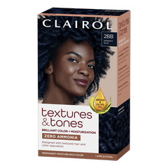 Clairol Textures & Tones Permanent Creme Hair Color 2BB Midnight Blue