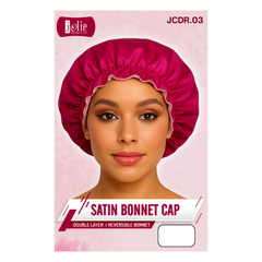 Jolie - Satin Bonnet Cap - Pink