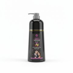 Jabura - Argan Oil - Hair Color Shampoo - Natural Black - Bottle 420ml