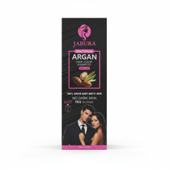 Jabura - Argan Oil - Hair Color Shampoo - Natural Black - Bottle 420ml