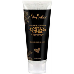 Shea Moisture African Black Soap Clarifying Facial Wash & Scrub 113g