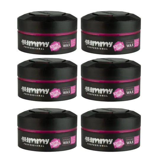 Gummy Styling Wax Gloss Extra Hold 6x150ml