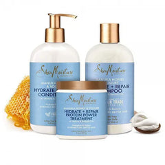Shea Moisture Manuka Honey & Yogurt Hydrate + Repair Trio Set