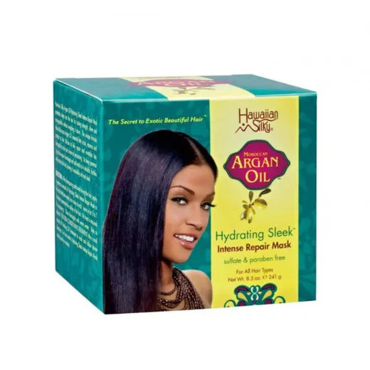 Hawaiian Silky Argan Oil Hydrating Sleek Intense Repair Mask 241g