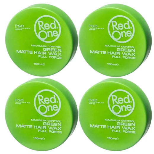 RedOne 4x Green Matte Hair Wax 150ml