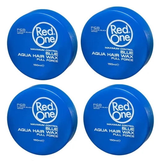 RedOne 4x Blue Aqua Hair Wax 150ml