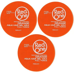 RedOne 3x Orange Aqua Hair Gel Wax 150ml
