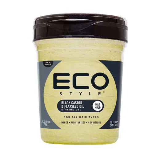 Eco Style Black Castor & Flaxseed Oil Styling Gel 32oz