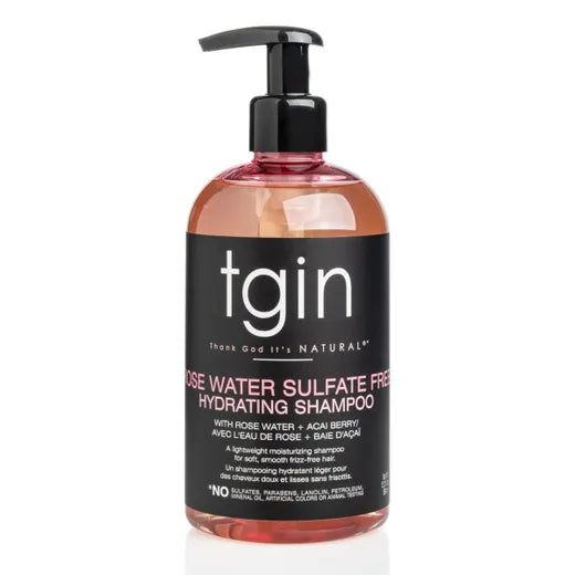 TGIN Rose Water Sulfate Free Hydrating Shampoo 384ml