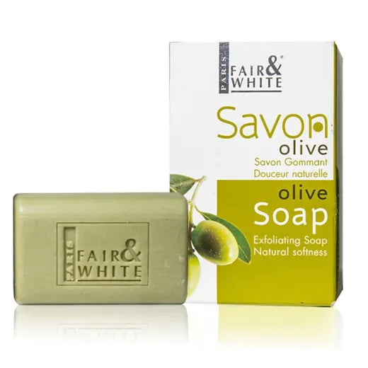 Fair & White Olive Oil Exfoliating Soap 200g