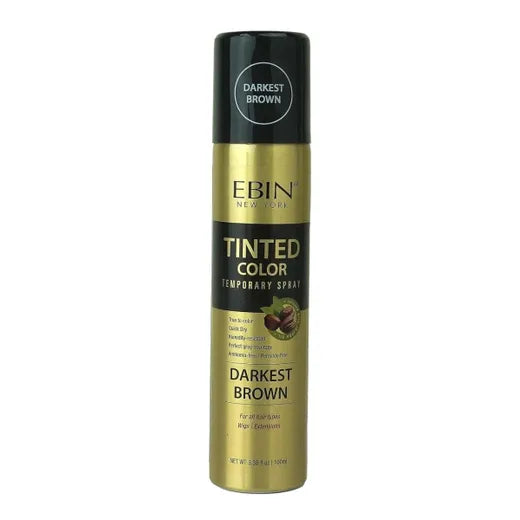 EBIN Tinted Color Temporary Spray Darkest Brown 100ml