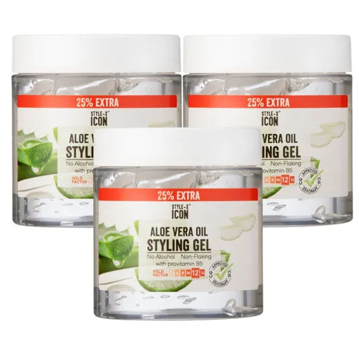 Style Icon Aloe Vera Oil Styling Gel 3x 525ml