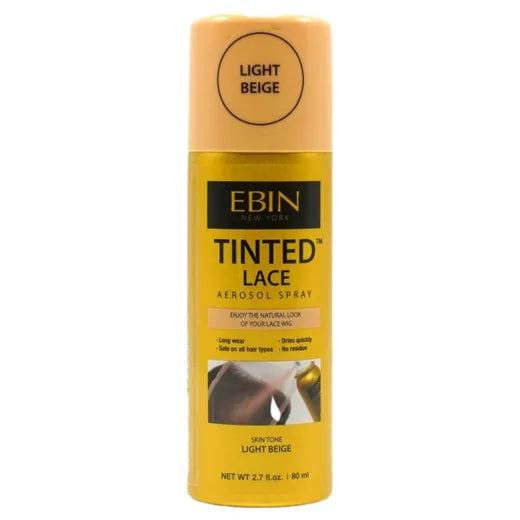 EBIN Tinted Lace Aerosol Spray Light Beige 80ml