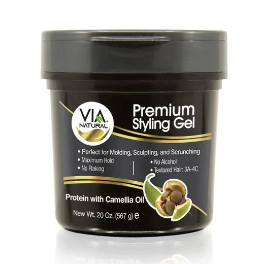 Via Natural Premium Styling Gel Protein with Camellia Oil 567g