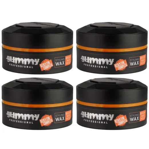 Gummy Styling Wax Bright Max Hold 4x150ml