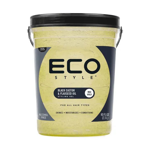 Eco Style Black Castor & Flaxseed Oil Styling Gel 80oz