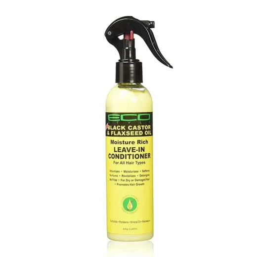 Eco Style Black Castor & Flaxseed Oil Leave-in Conditioner 8oz