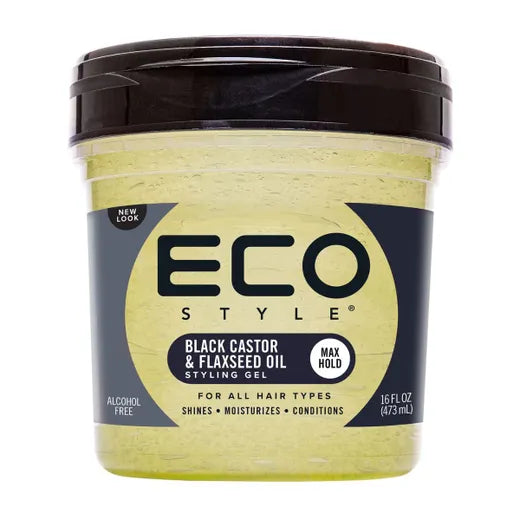 Eco Style Black Castor & Flaxseed Oil Styling Gel 16oz