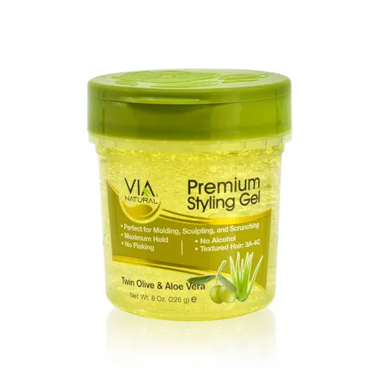 Via Natural Premium Styling Gel Twin Olive & Aloe Vera 226g