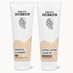 Pretty Curly Girl Magical Flaxseed Gel & Leave-in Conditioner Set