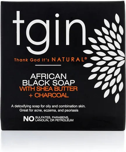 TGIN Natural Soap With Shea Butter + Charcoal