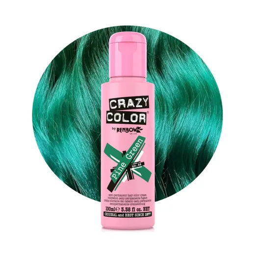 Crazy Color Semi-Permanent Hair Color 46 Pine Green 100ml