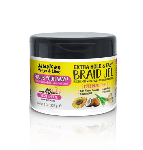 Jamaican Mango & Lime Braiding Extra Hold & Easy Braid Jel 227g