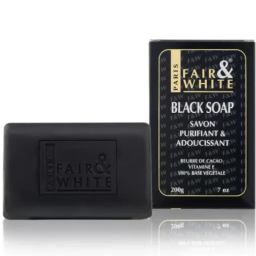 Fair & White Anti-Bacterial Black Soap 200g