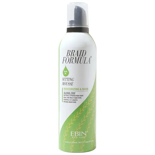 EBIN Braid Formula Setting Mousse Olive 254ml