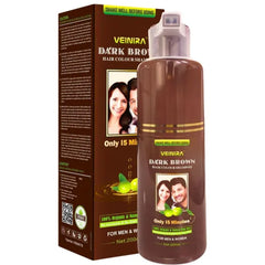 Veinira Natural Hair Colour Shampoo Dark Brown 200ml