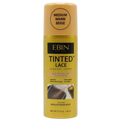 EBIN Tinted Lace Aerosol Spray Medium Warm Beige 80ml