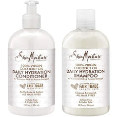 Shea Moisture 100% Virgin Coconut Oil Daily Hydration Shampoo & Conditioner Set