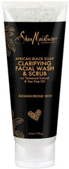 Shea Moisture African Black Soap Clarifying Facial Wash & Scrub 113g