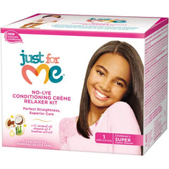 Just for Me No-Lye Conditioning Créme Relaxer Kit Super
