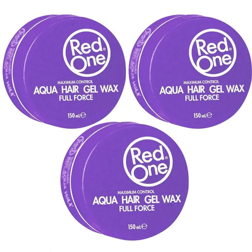 RedOne 3x Violet Aqua Hair Gel Wax 150ml