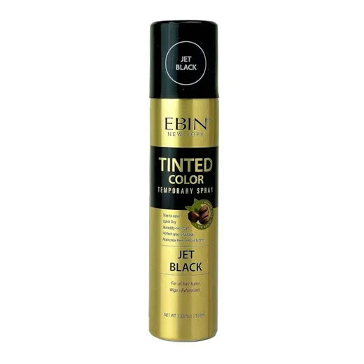 EBIN Tinted Color Temporary Spray Jet Black 100ml