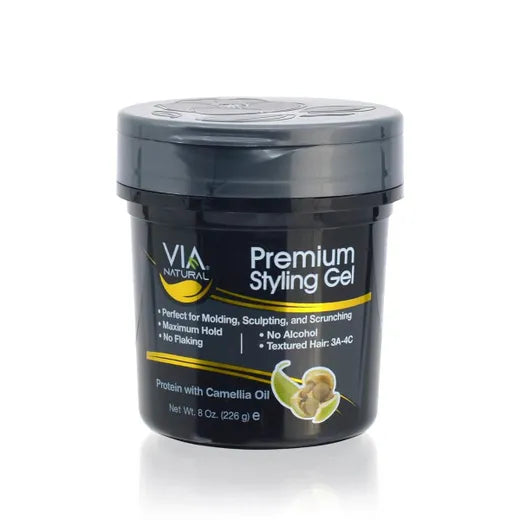 Via Natural Premium Styling Gel Protein with Camellia Oil 226g