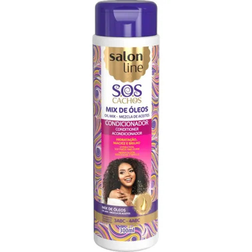Salon Line S.O.S Cachos Oil Mix Nutritional Conditioner 300ml