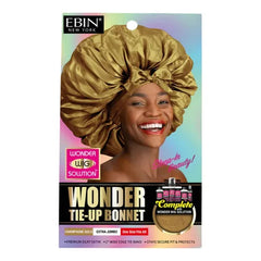 EBIN Wonder Wig Tie-Up Bonnet Champagne Gold - Extra Jumbo