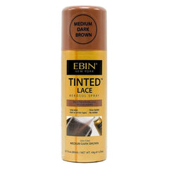 EBIN Tinted Lace Aerosol Spray Medium Dark Brown 80ml