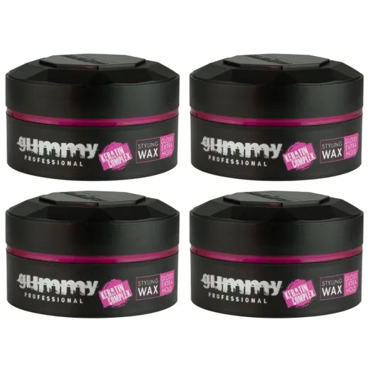 Gummy Styling Wax Gloss Extra Hold 4x150ml