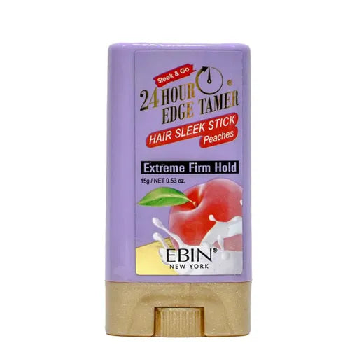 EBIN 24 Hour Edge Tamer Sleek Hair Wax Stick Peaches 15g