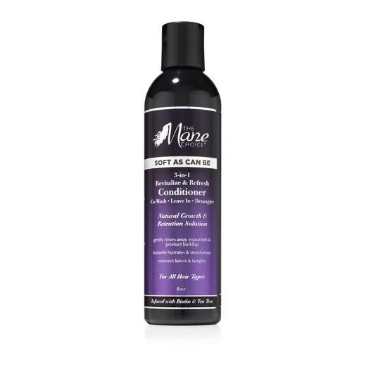 The Mane Choice - Soft As Can Be Revitalize & Refresh 3-in-1 Co-Wash, Leave In, Detangler 8oz