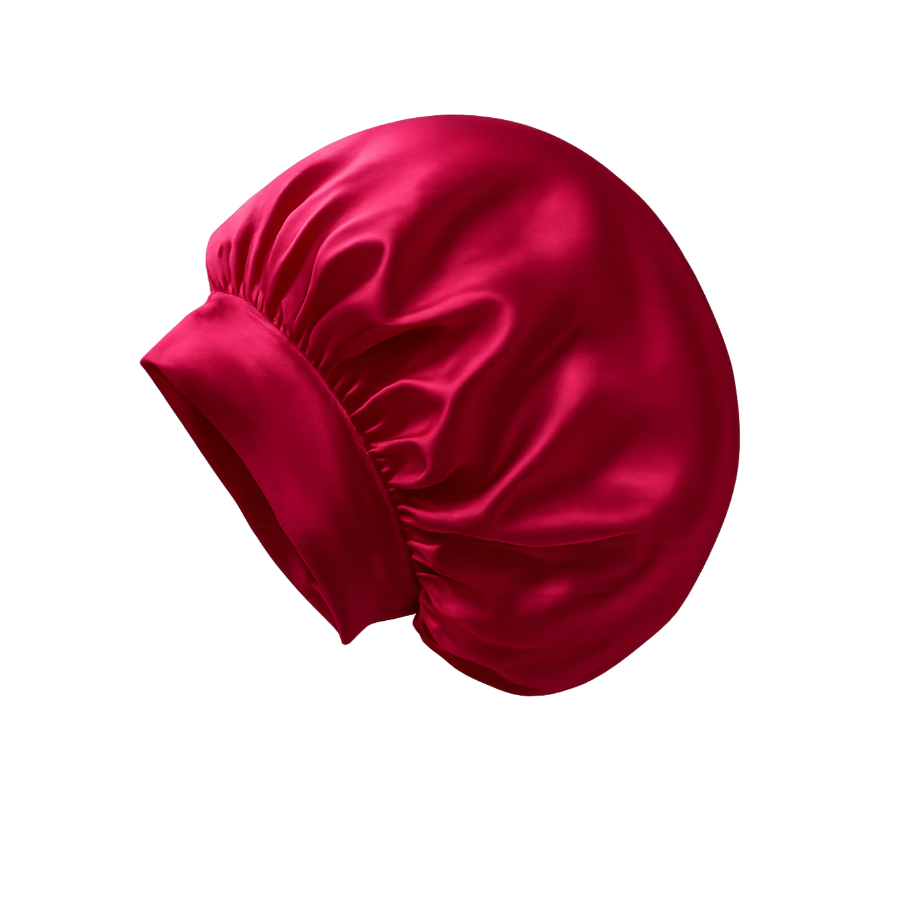 Jolie - Silk Bonnet Large Sleep Cap - Red